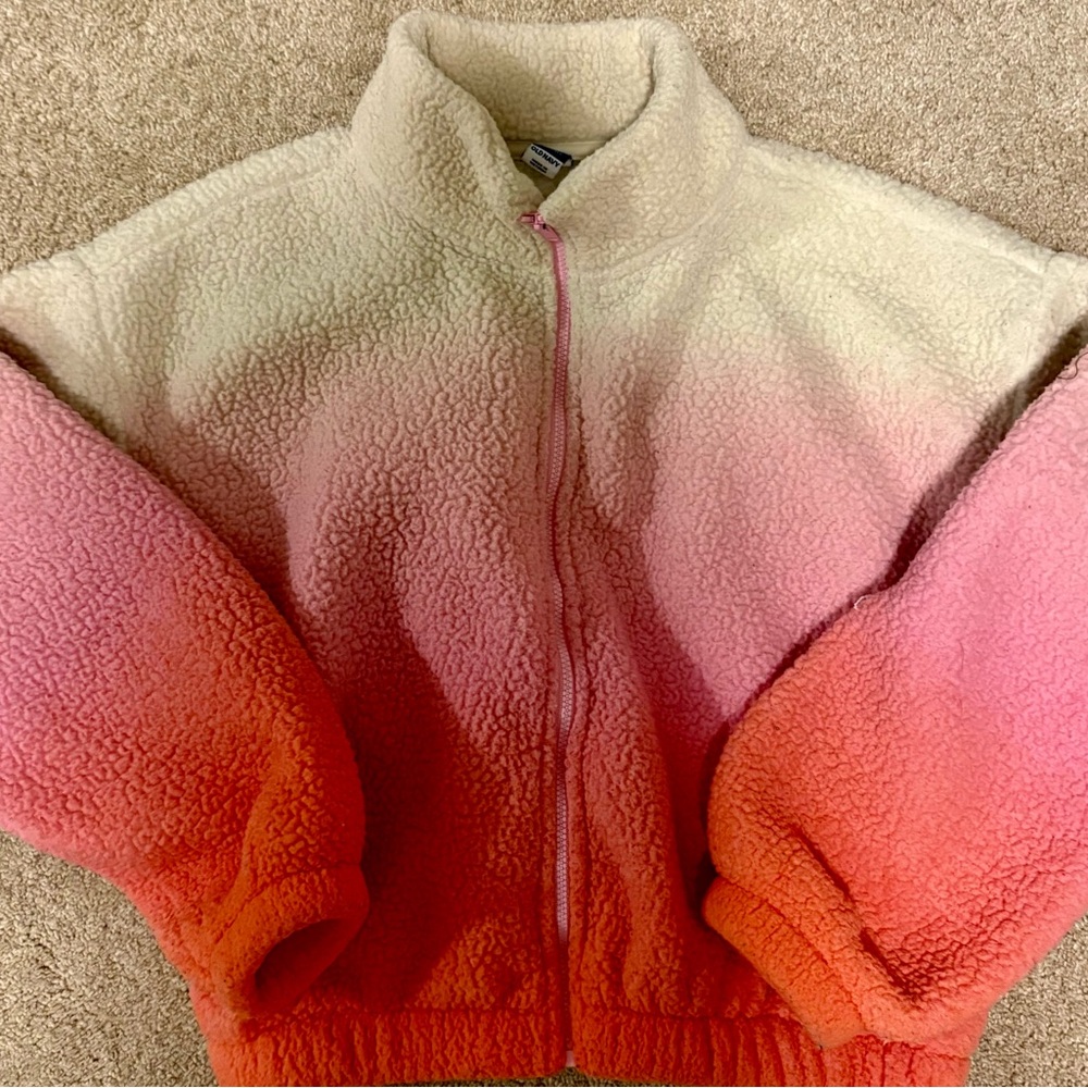 Old Navy Kids Gradient Pink and Cream Jacket